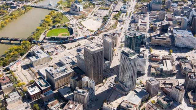 Overview of downtown Winnipeg